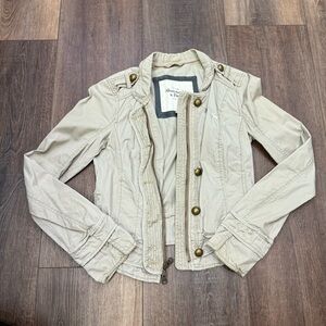 Abercrombie and fitch 2000s khaki utility jacket